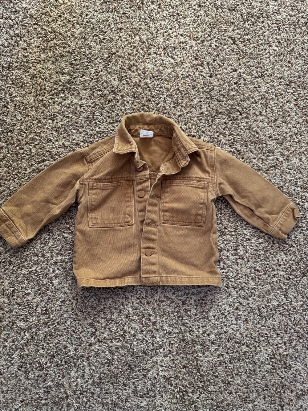 Wonder Nation Baby Toddler Cotton Twill Button Down Jacket
